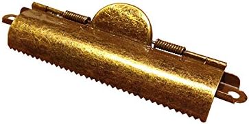 H864-4 3/8''Antique Brass Clipboard Clips 10 Pack (Antique Brass)
