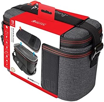 PDP Gaming Pull-N-Go Travel Case | Elite Edition | 2-in-1 with Removable Compartments: Grey - Nintendo Switch
