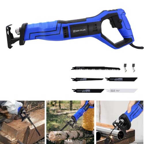 Scie sabre professionnelle, scie réciproque de 900W avec lame de scie pour bois, métal, scie universelle électrique scie réciproque max. 160 mm de profondeur de coupe