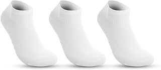 سولو مجموعة شرابات اساسية للاحذية الرياضية للنساء مكونة من 3 قطع، أبيض