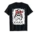 Bleached Gaga Life Soccer Messy Bun Baseball Game Day T-Shirt