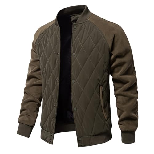 Generisch Bomber Jacket Men's Patchwork Jacket College Varsi