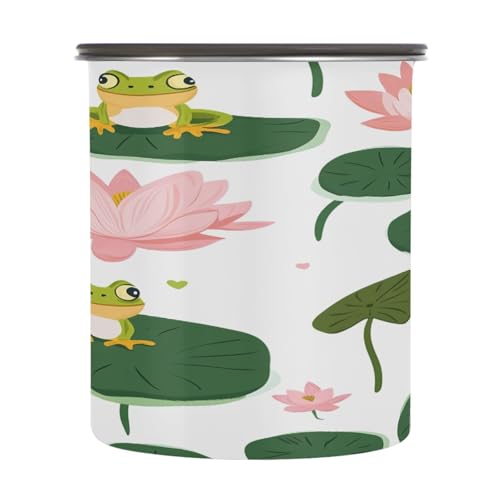 Contenedor Almacenamiento Café Vacío Qilmy 17oz Acero miniatura 2