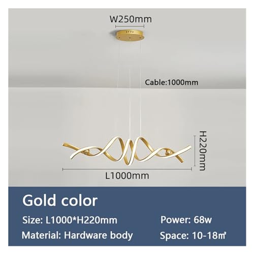 Lustre LED moderne de plafond pour salon et salle d'étude - 6