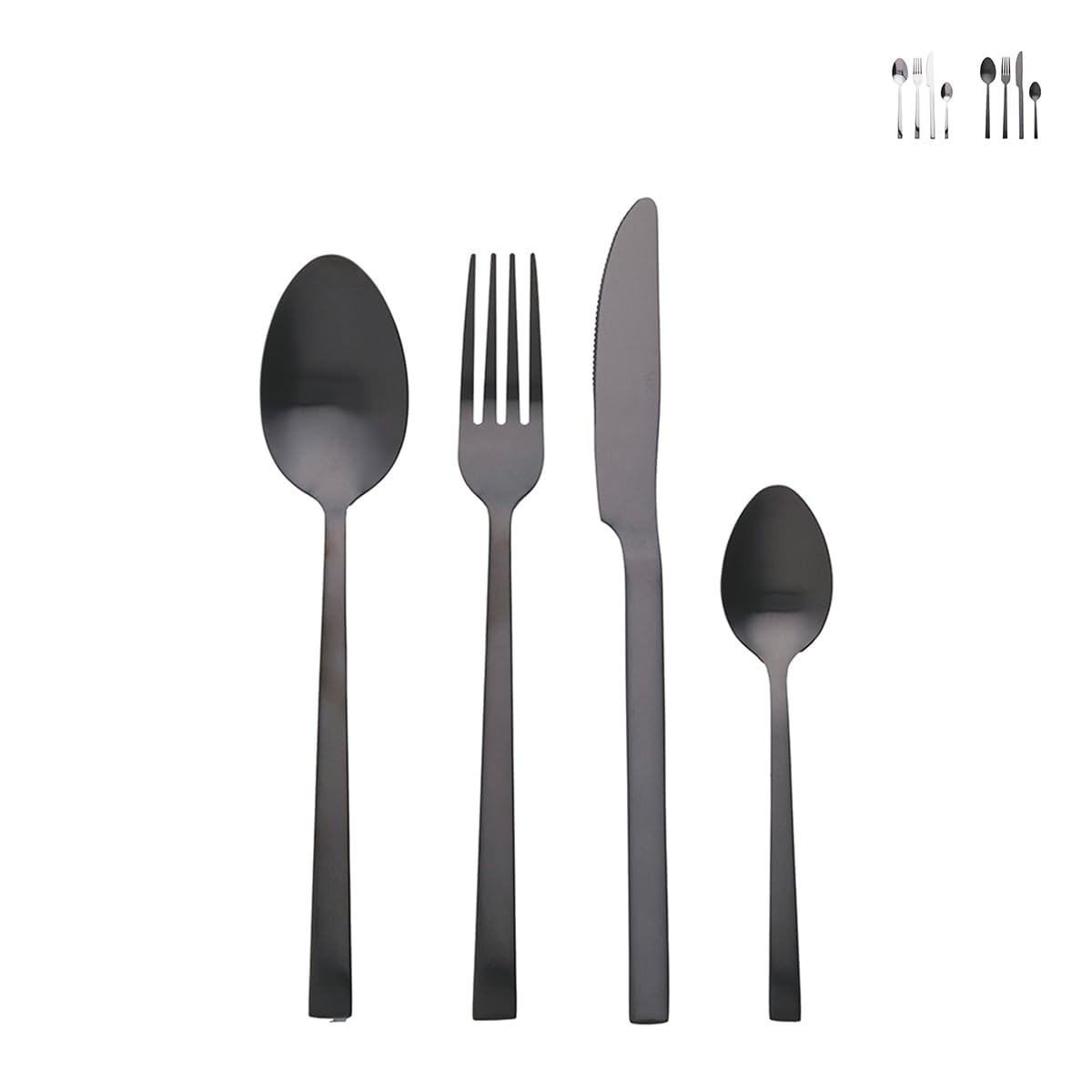 LEXINGTON SET POSATE 24 PZ NERO OPACO