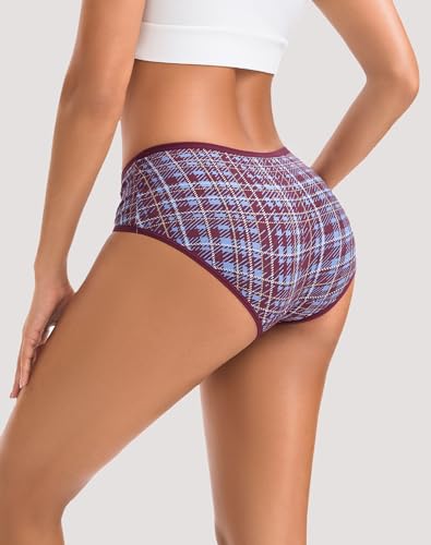 Image of INNERSY Womens Underwear Cotton Hipster Panties Regular & Plus Size 6-Pack