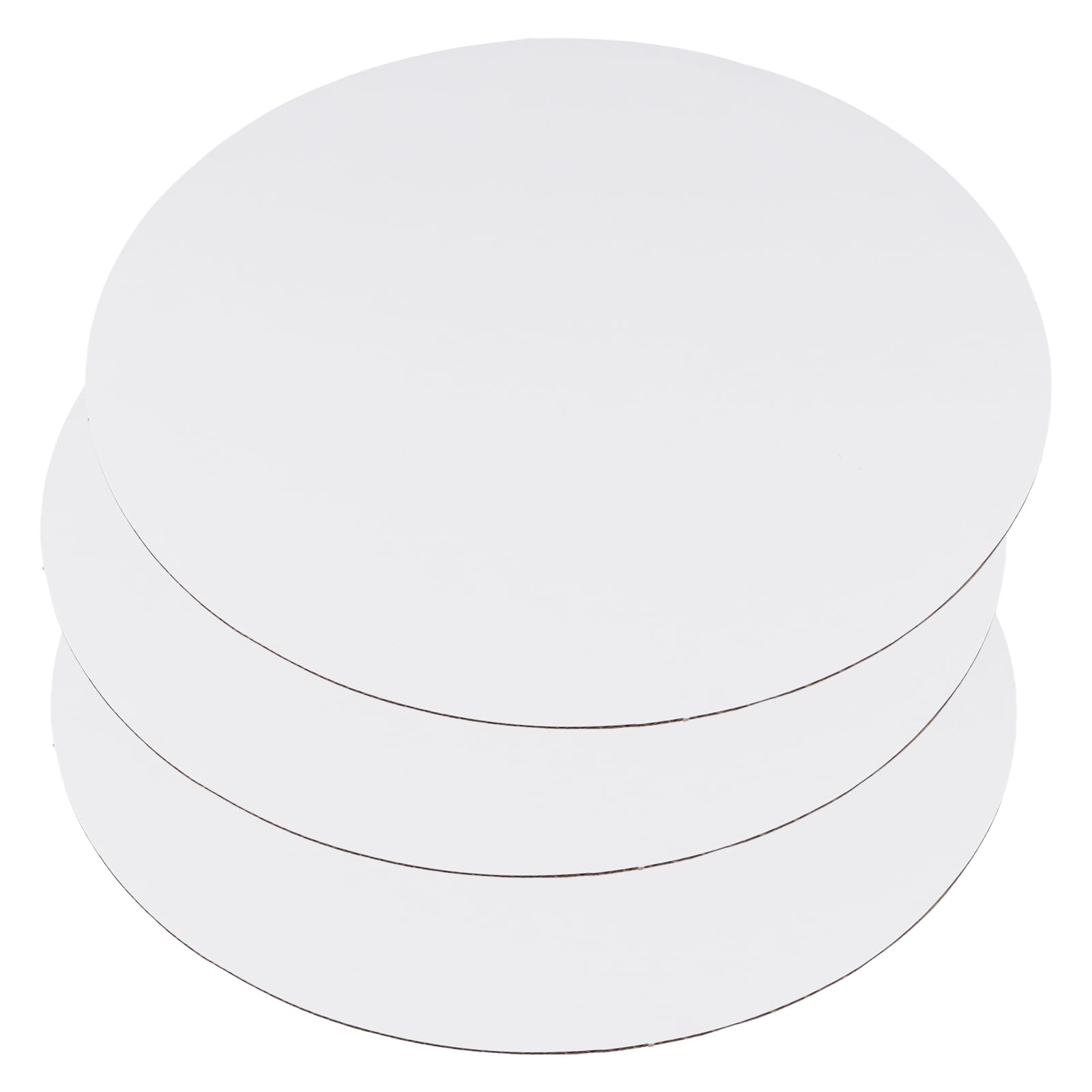 LEXININ Tablero de tarjetas de pastel blanco de 25 cm, base redonda para tartas y cupcakes