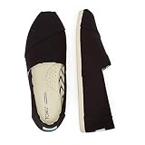 TOMS Alpargata Cotton Canvas Womens Black Espadrilles-UK 5 / EU 37.5