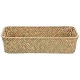 Panier de rangement tressé à la main : un cadeau idéal pour une pendaison de crémaillère, qui fera très plaisir à vos amis. panier tressé de style champêtre