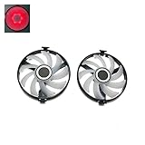 Modèle: FDC10U12S9-C YOUMEINU FDC10U12S9-C Ventilateur refroidisseur Remplacer compatible for Xfx amd Radeon RX 470 480 580 RX580 RX480 RX470 Edition Ventilateur de refroidissement par carte graphique cramoisi perfection