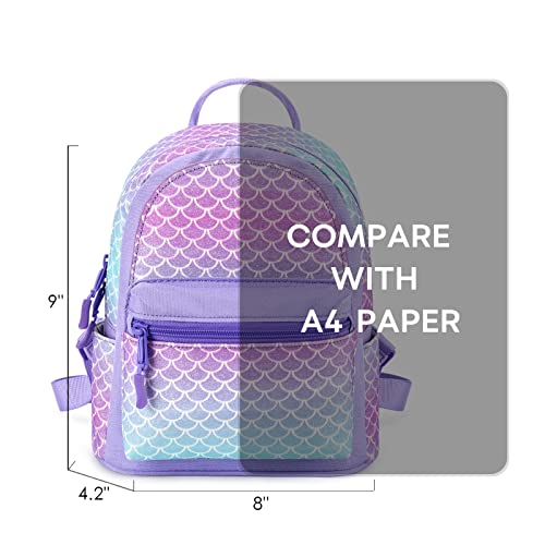 mibasies Mini Backpack for Girls Kids Rainbow Purse - Thumbnail 3