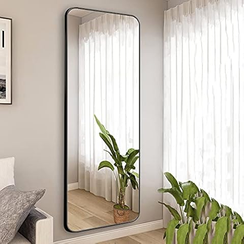 Wall mirror rectangular, brushed metal frame Cover