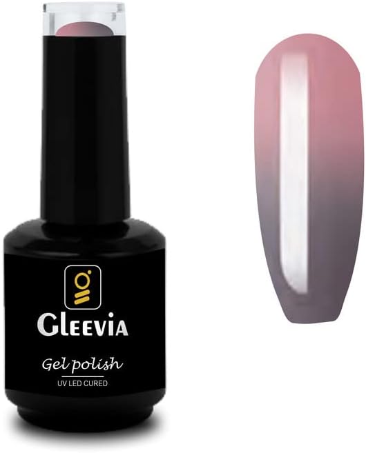 Gleevia Color Changing UV Gel Polish for Professionals 15ml Brush Cap Shade CC2