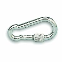 Chapuis VPV2 Schraubkarabiner - Verzinkter Stahl - 120 kg - Durchmesser 8 mm - Länge 80 mm