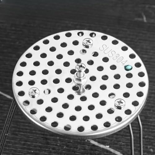Yhenlovtt Espejo de 200 mm compatible con protección antiplagas de acero inoxidable 304 para cubierta de malla para PVC acabado pulido con ventilación de 75 mm de diámetro (para tubo de 100 mm)