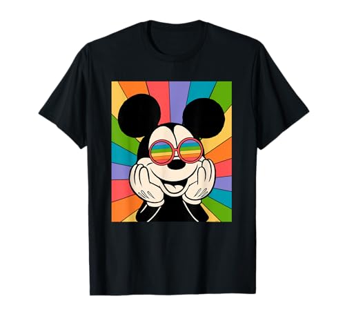 T-shirt Mickey Mouse Disney Sun Burst Retro vintage pour homme femme