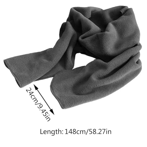 Scarf Fashion Warm Fleece Scarf Soft Lightweight Solid Color Autumn Winter Scarves Wraps for Women Men Girls Boys2
