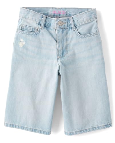 Image of The Children's Place Girls' Denim Bermuda Shorts