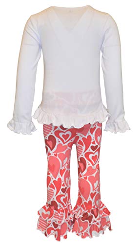 Image of Unique Baby Long Sleeve with Ruffle Leggings for Girls Kids Toddler Clothing Set Outfit