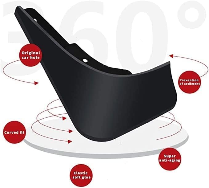 4 Pièces Auto Bavettes, pour Suzuki Jimny 2005-2018, Résistant à l'usure Étanche Anti-éclaboussures Bavettes Voiture Accessoires