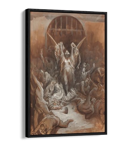 Toile Canvas Liberty Gustave Doré de qualité supérieure et cadre noir