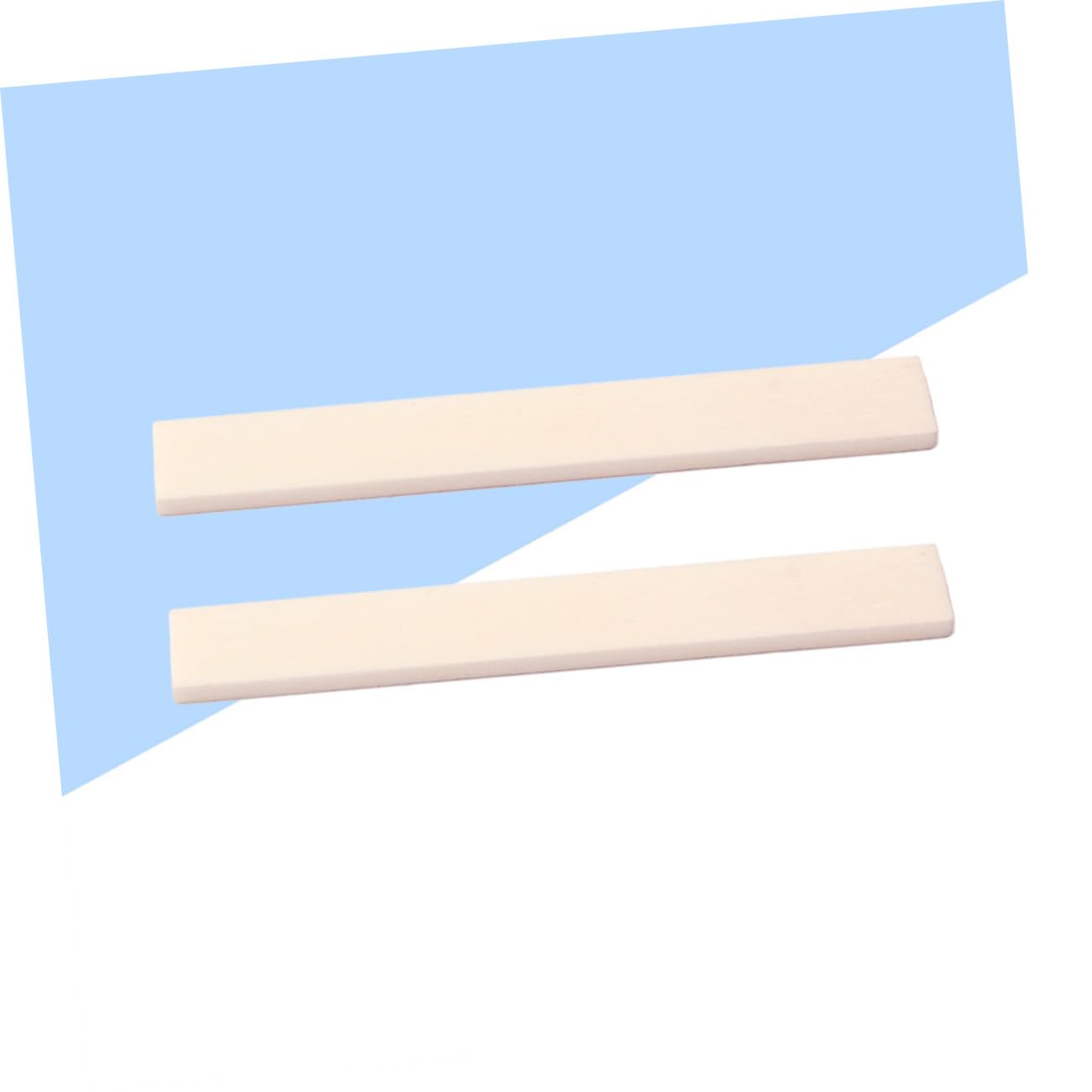 Wakauto 2pcs Beef Bone Nut for Saddle Nut Guitar Bridge Acoustic Guitar Bone Bridge Pins Saddle