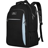 MATEIN Business Rucksack Herren, 17,3 Zoll Schulrucksack und Lässig Rucksack mit Laptopfach, Wasserdichter Travel Backpack für Schule, Arbeit, Radfahren, Schulanfang, Uni und Reisen, Blauschwarz