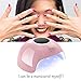 UV LED Nail Lamp 24W, GOYAESQUE Nail Dryer Polish Set, Gel Polish Light, UV Nail Light Quick Dry Machine, Nail Polish Curing Gel LED Dryer. (Pink)