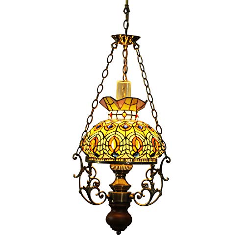 Pendentif en verre style Tiffany vitrail, le charme authentique des souvenirs d'enfance