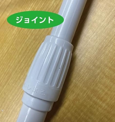 のぼりポール 3mスタンダード 2段伸縮 白 オールホワイト 横