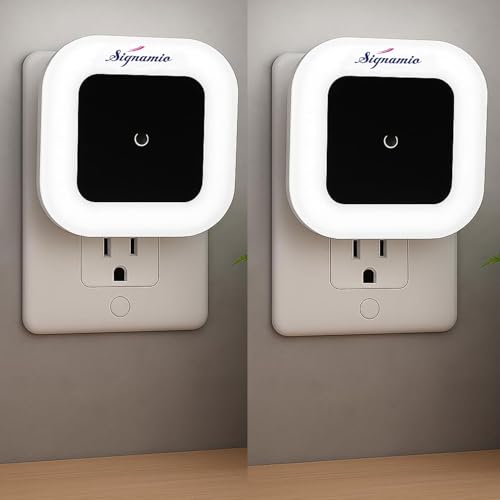 Image of Signamio 2 Pcs Sensor Light for Home Indoor - Smart Motion Sensor LED Light, Automatic On /Off Night Lamp, Energy-Saving 0.5W for Bedroom, Bedside, Home Use-White