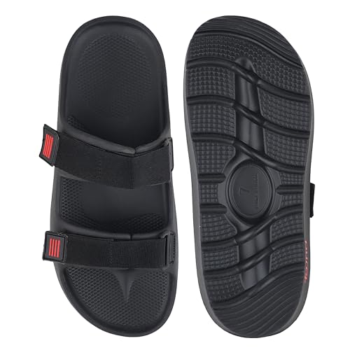 Image of URJO mens Pure-54 Men's Sliders Lightweight Stylish Anti-skid Arch Support Durable Dailywear Slipper By Welcome Slipper