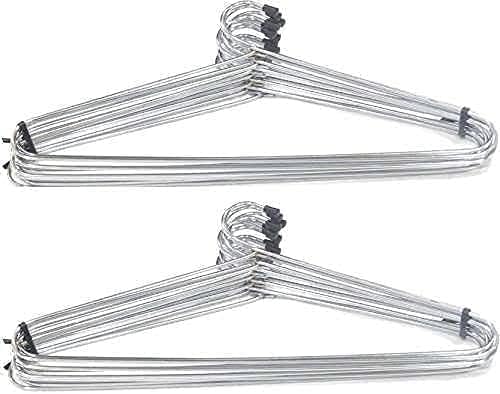 Aenon Fashion is my passion Cloth Hanger Stainless Steel Cloth Hanger (Pack of 12)