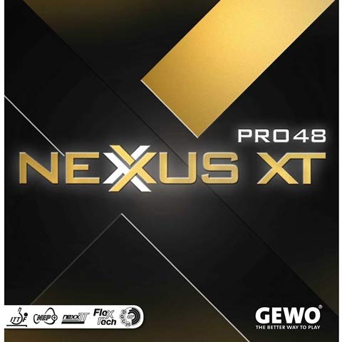 GEWO Nexxus XT Pro 48 - Offensive Table Tennis Rubber, Max