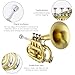 EASTROCK Pocket Trumpet Brass Bb Trumpet with 7C Mouthpiece special-shaped