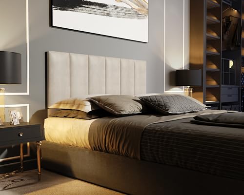 Conjunto Cabeceira Cama Casal 1,40 m Com 2 Criados-Mudos Quarto, Pix (Off/Nature)