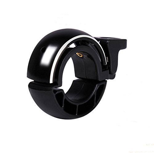 DORSION Aluminum Diseño timbre, bicicleta bicicleta campana, aleación de aluminio, 90db timbre bicicleta cuerno para manillares de 22,2 hasta 24 mm, Negro