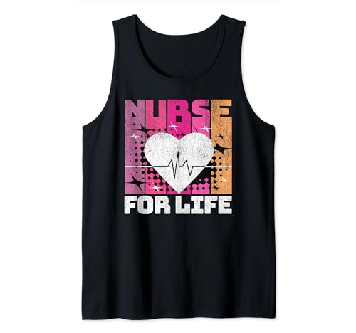 Enfermera de por vida Groovy Retro Nurse Life Camiseta sin Mangas