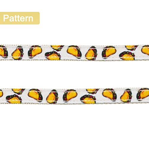 Cat Harness And Leash Set Escape Proof Soft Nylon Adjustable Kitten Vest Harness For Walking Small Medium Large Cats Tacos Pattern Medium #TOP4