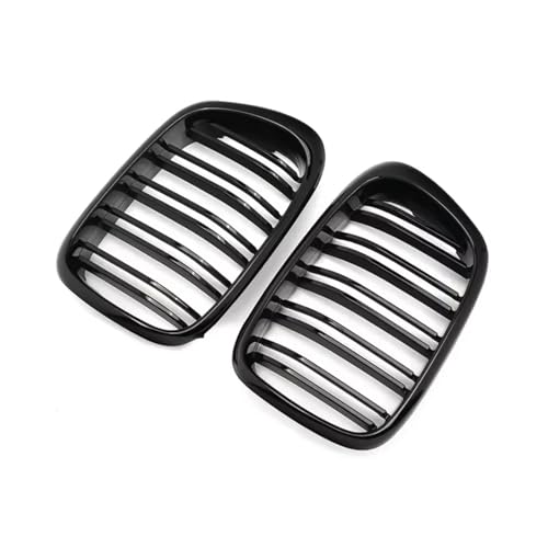 Rejillas delanteras para E39 (1999-2003) en acabado negro brillante 6