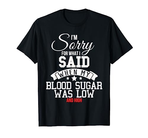 Blood Sugar Low & High - Diabetes Awareness T-Shirt For Men T-Shirt