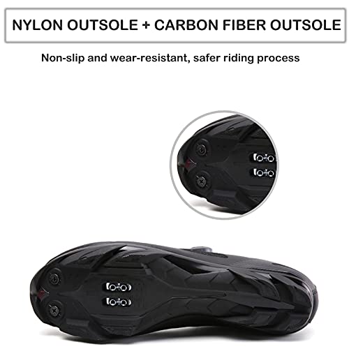 Men Cycling Shoes Road Bike Shoes Compatible With Look Delta/Spd Cleats Indoor Bike Shoes Compatible Mountain Bike Shoes Peleton Shoes #TOP2