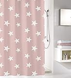 Material: 100 % Polyester Kleine Wolke Nova Duschvorhang, 100% Polyester, Old Rose, 180x200 cm
