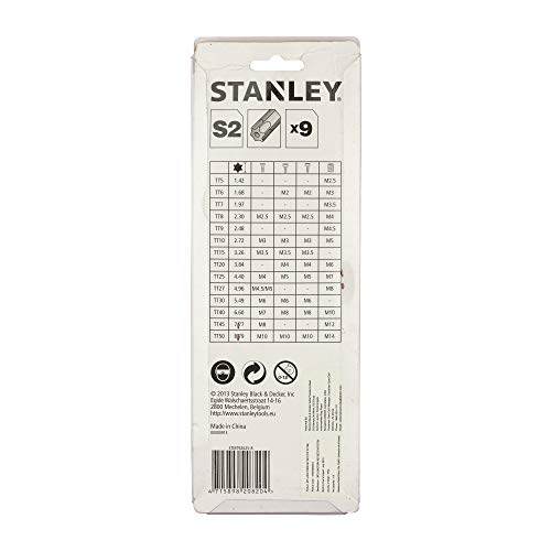 Image of STANLEY STMT92625-8 9-Piece Torx Key Set