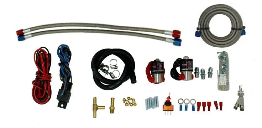 Nitrous Import Wet Kit | Cold Fusion Nitrous | Compatible with Import Fuel Injected Engines 1997-Newer with 1 Throttle Body | Adjustable up to 125HP | Hardware Only Kit