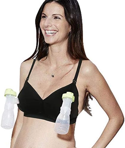 The Dairy Fairy Rose Handsfree Pumping & Nursing Bra, Nurse, Pump or Both, Wireless, Fits All Pumps