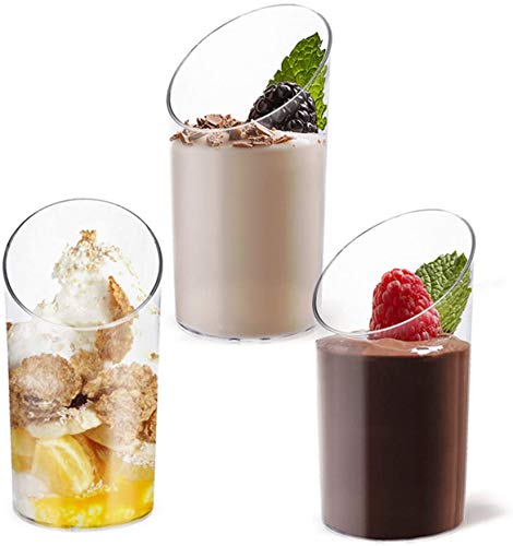 75Ml Clear Round Dessert Cups With Spoons Plastic Dessert Cake Snack Bowl Disposable Ice Cream Dessert Bowls Dessert Cups Tasting Sample Cup Serving Salad Bowl Party Favor Cups,Pack Of 24 #TOP4