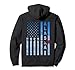 Mushing American Flag Stolzer Alaska-Bewohner Schlitten Hund Pullover Hoodie