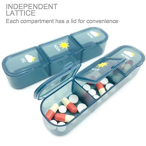 Weekly Pill Organizer 3 Times A Day, Daily Am/Pm Pill Box 7 Days - Pill Case With Large Compartment, Portable Travel Medicine Case For Vitamin, Fish Oils, Supplements (21-Grid) #TOP5