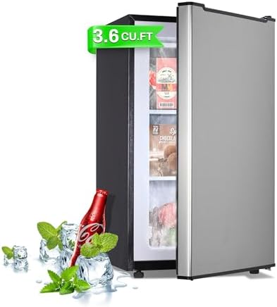 Maine 3.6 cu ft Upright Freezer Stainless Steel